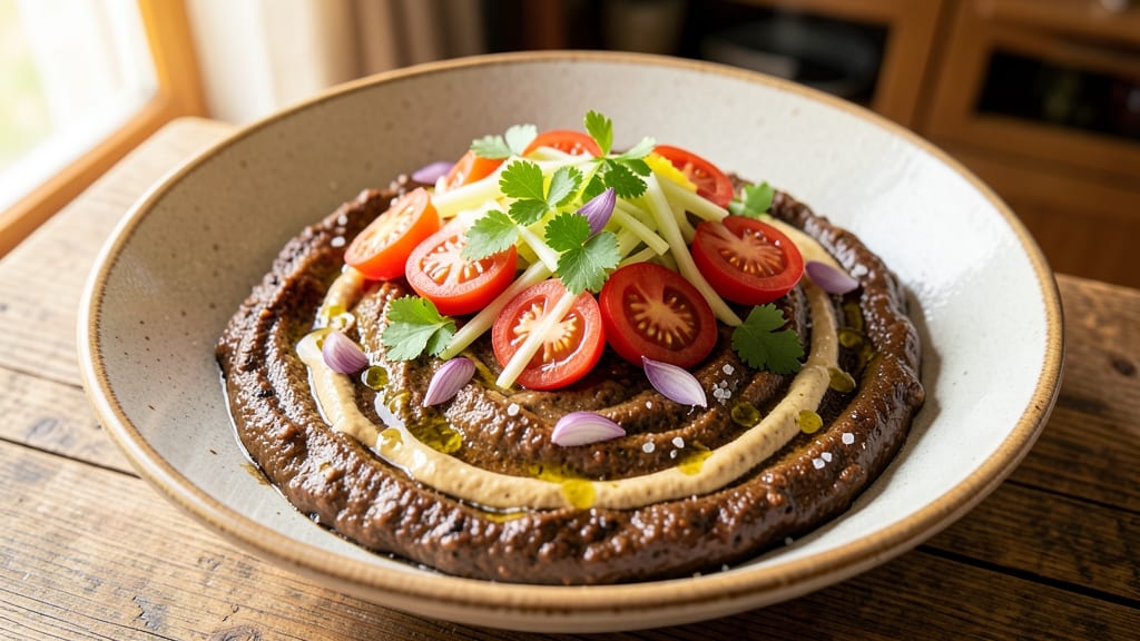 Baba Ganoush Salad Recipe: Smoky Eggplant Dip With Crisp Celery Crowns