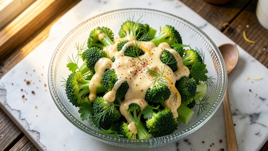 Broccoli Salad Recipe With Creamy Lemon Dressing: Bright Citrus Zing Over Crisp Florets