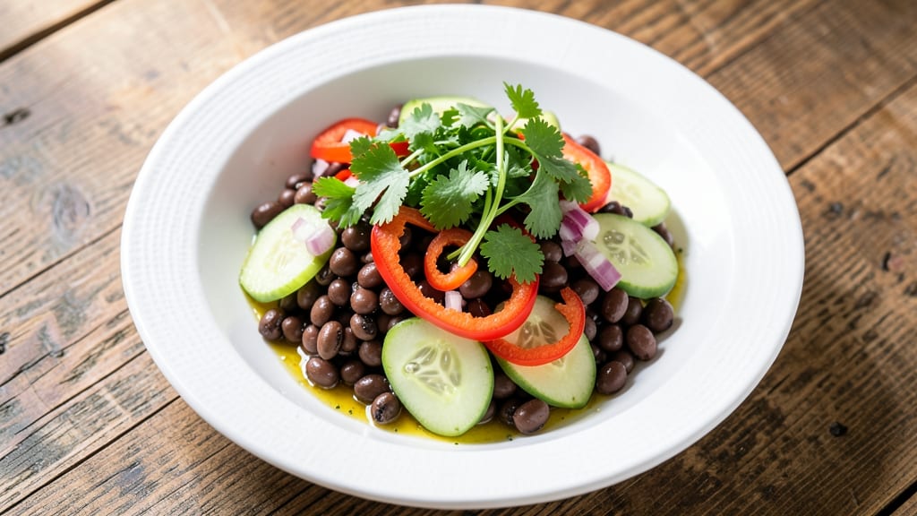 Black Pea Salad Recipe: Earthy Protein Crunch With Zero Mayo