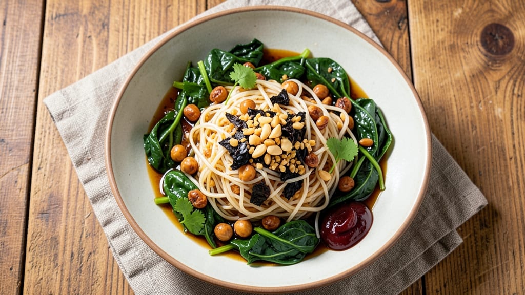 Burmese Tea Salad Recipe: Tangy Tamarind Dressing with Crisp Rice Noodles