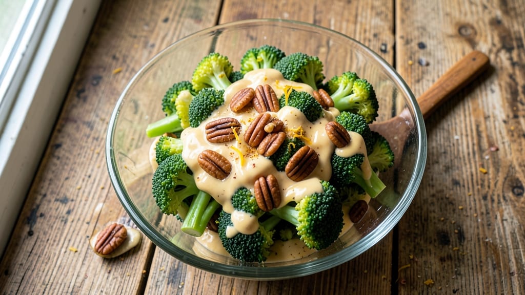 Broccoli Pecan Salad Recipe: Sweet-Savory Crunch With Creamy Dressing