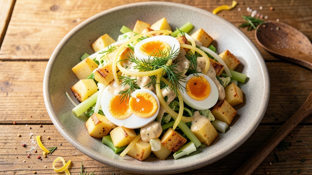 Brenda Gantt's Potato Salad Recipe: Crisp Celery Crowns and Creamy Herb Velout Balance