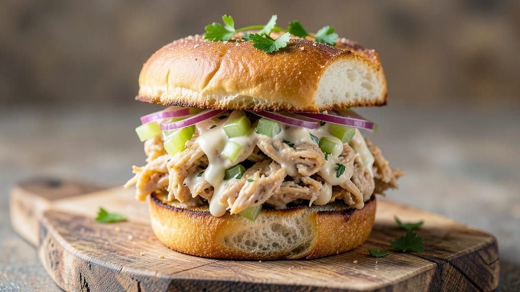 Boudin Chicken Salad Sandwich Recipe: Smoky Cajun Crunch Meets Creamy Herb Bliss