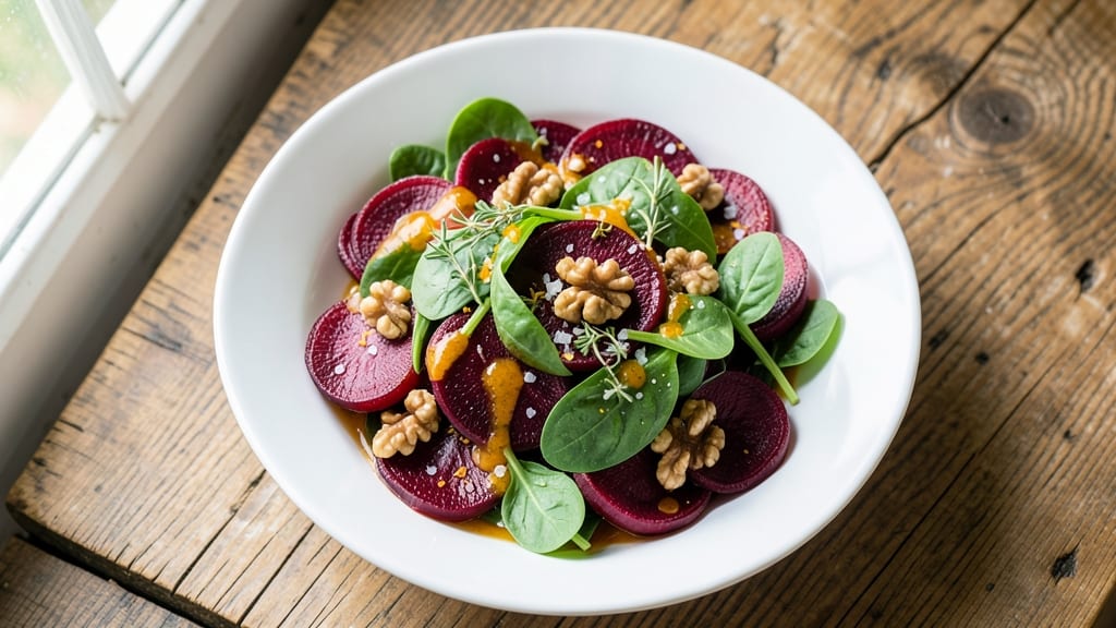 Beet Salad With Orange Vinaigrette Recipe: Bright Citrus Pop and Earthy Sweetness
