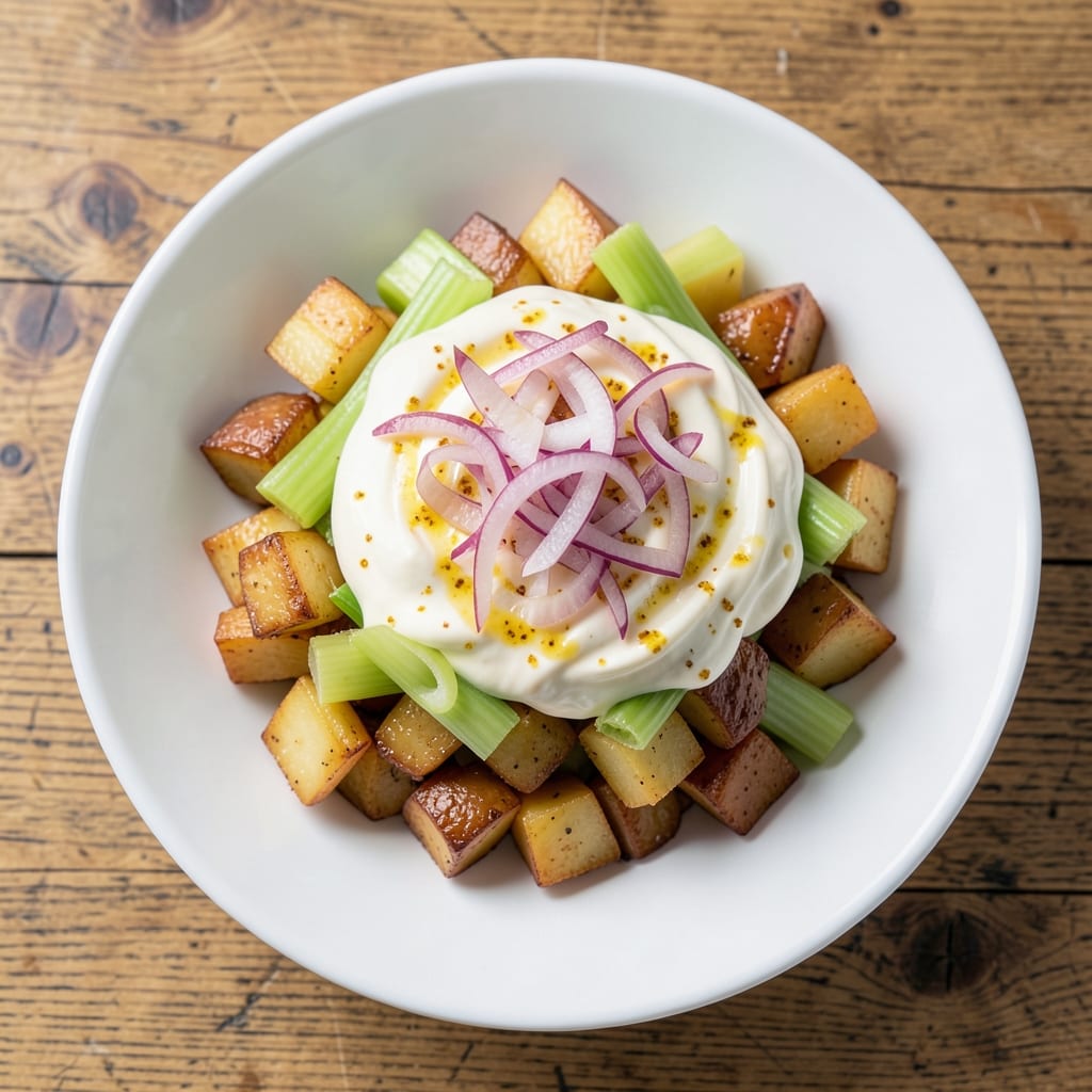 1906 Salad Recipe: Vintage Creamy Potato Salad with Mustard Vinaigrette