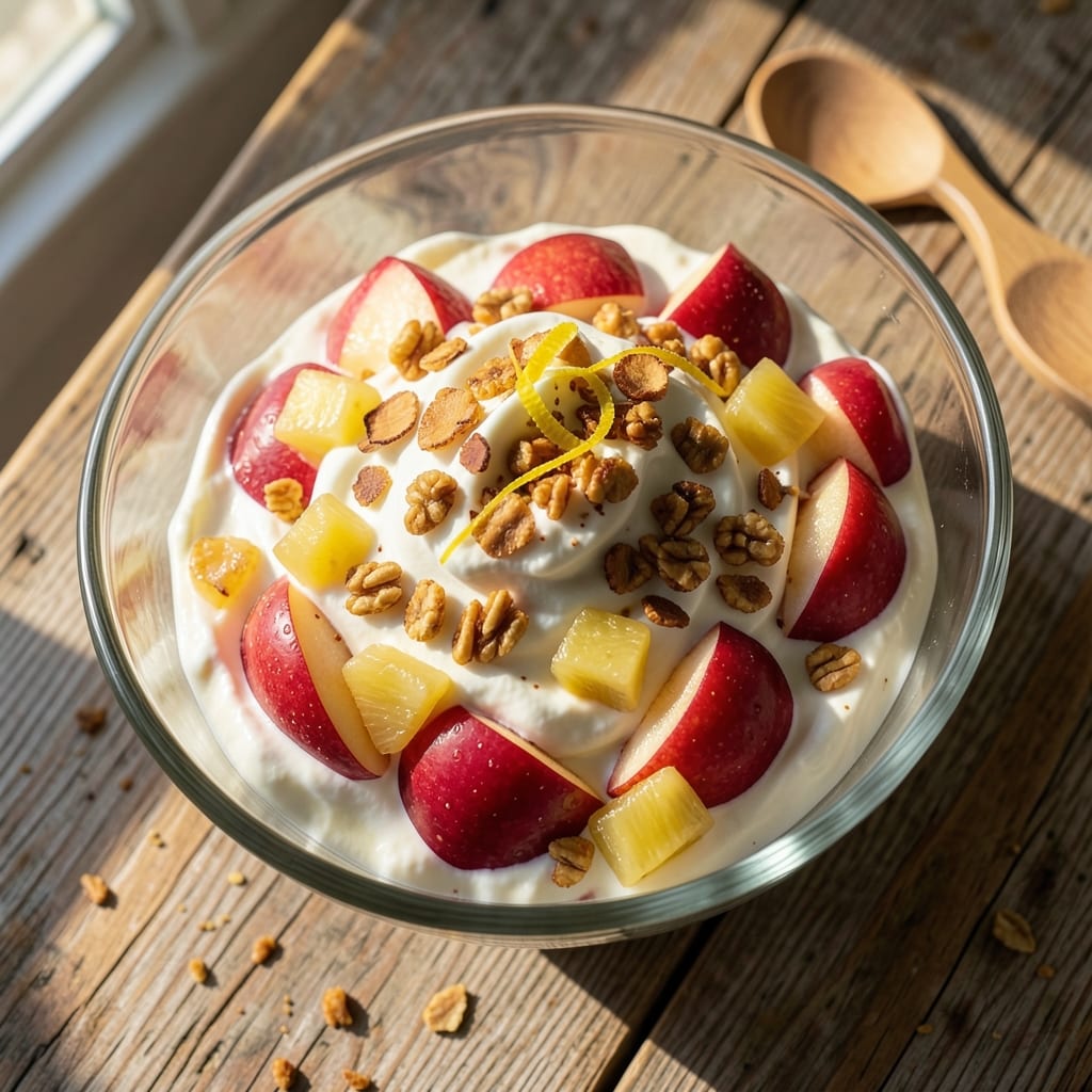 Ambrosia Salad Recipe With Apples: Crunchy Granola and Citrus-Zest Layers