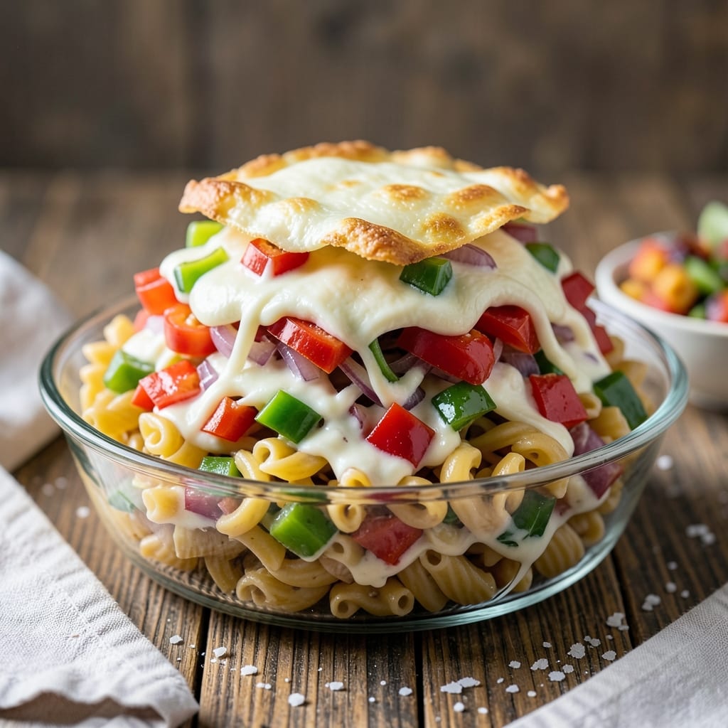 7 Layer Pasta Salad Recipe: Color-Blocked Party Favorite