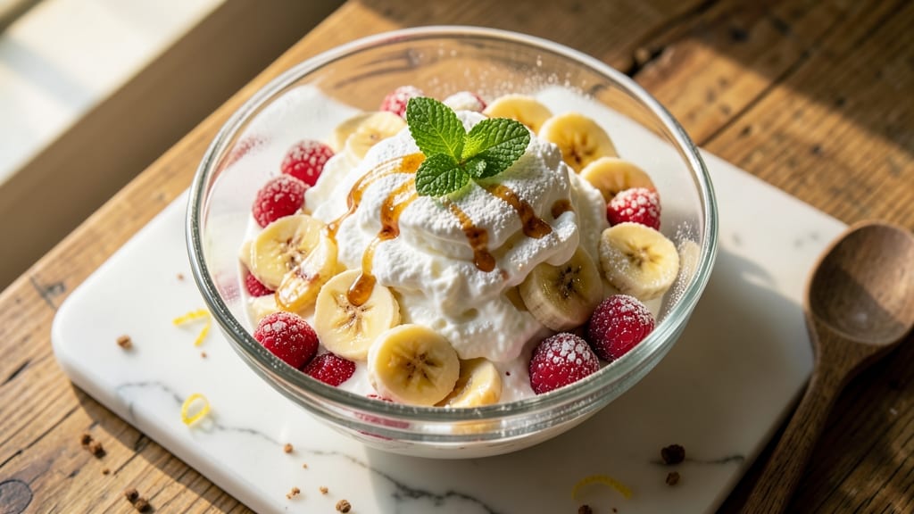 Banana Fluff Salad Recipe: Creamy Vanilla Dressing Meets Soft Banana Bites