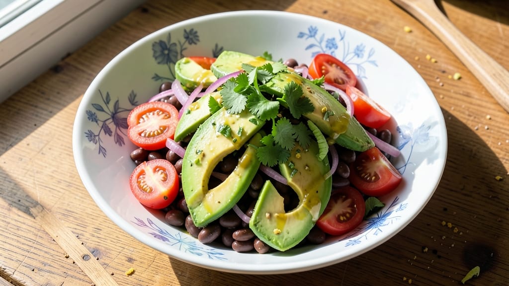 Avocado, Tomato, and Black Bean Salad Recipe: Bright, Zesty Lunch in 15 Minutes