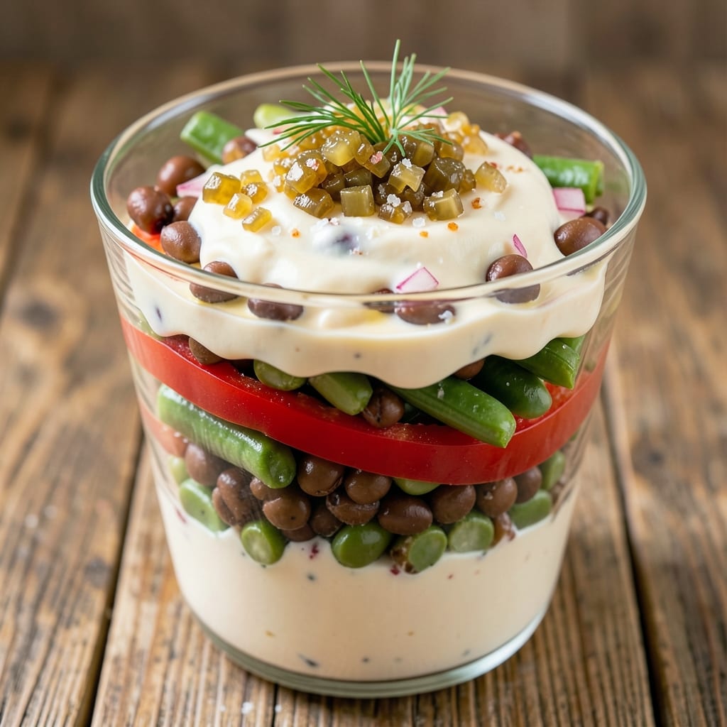 7 Layer Bean Salad Recipe: Vibrant Stack of Creamy, Crunchy Layers