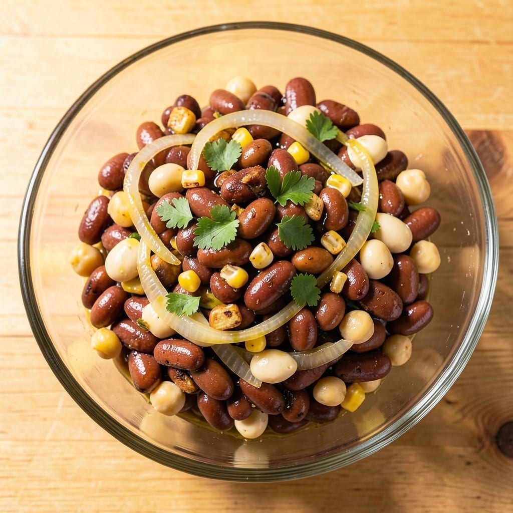 Four Bean Salad Recipe South Africa: Spiced Pantry Staples With Toasted Corn Crunch