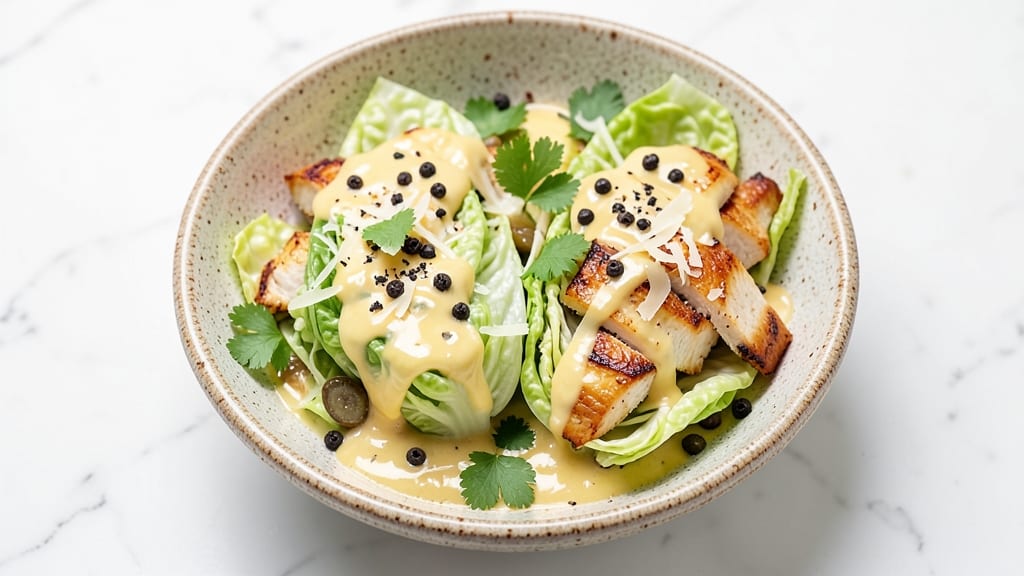 Authentic Chicken Caesar Salad Recipe: Crisp Celery Crowns Over Umami-Rich Anchovy Dressing