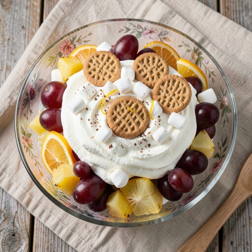 Ambrosia Salad Recipe With Whipped Cream: Layered Sweetness and Cloud-Light Topping