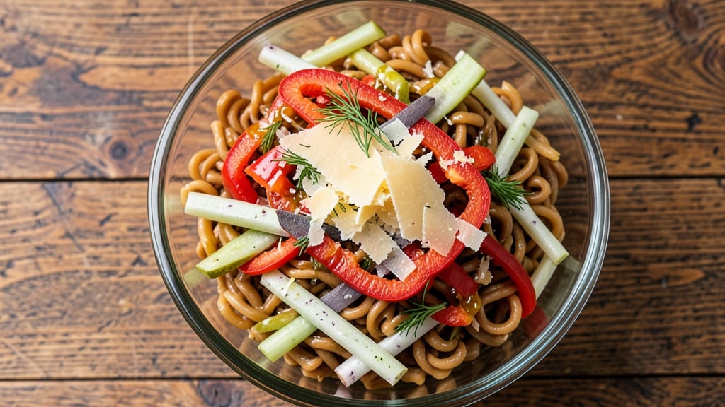 Bogie's Deli Pasta Salad Recipe: Anchovy-Parmesan Crunch Without Mayo