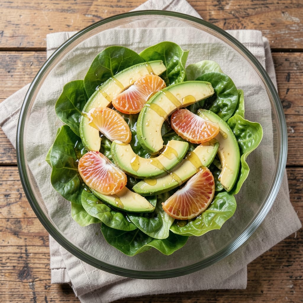 1908 Salad Recipe: Vintage Crunch With Creamy Avocado & Citrus Zing