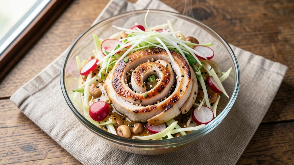 Asian Chicken Salad Sesame Dressing Recipe: Nutty Umami Zing Without Cooking