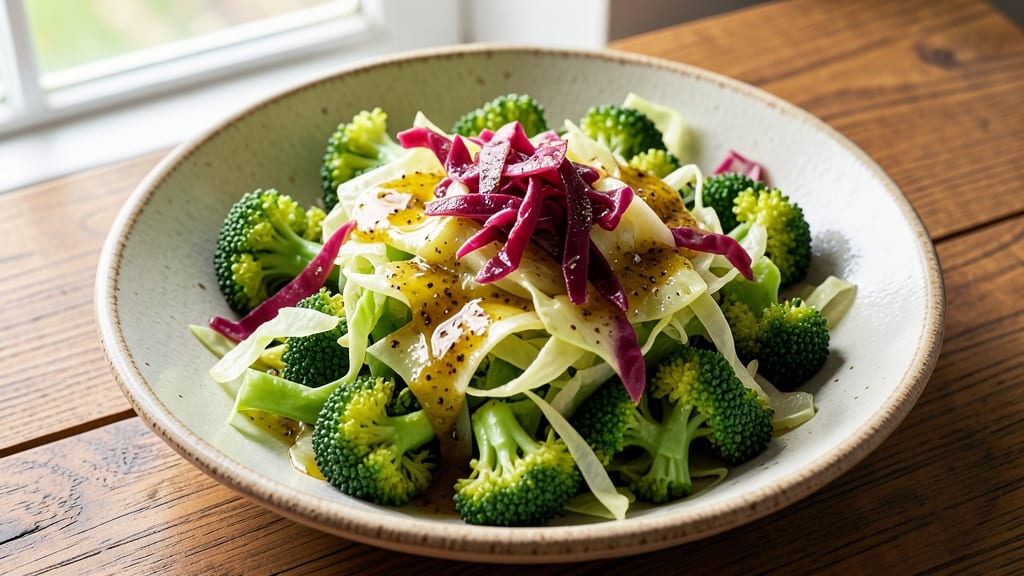 Broccoli and Cabbage Salad Recipe: Crunchy, Bright, and Long-Lasting Freshness