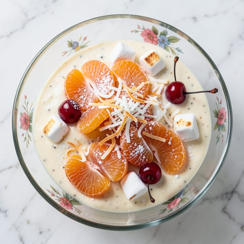 Ambrosia Salad Recipe With Vanilla Pudding: Creamy Layers and Coconut Crunch Fusion