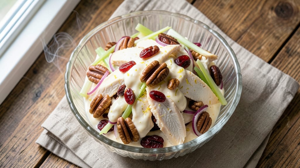 Chicken Salad Recipe with Craisins and Pecans: Sweet-Savory Nut Clusters in Every Bite