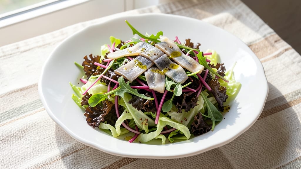 Brassica Salad Recipe: Crisp Raw Greens With Lemon-Anchovy Zing