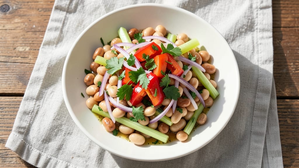 Bean Salad Recipe Ideas: Celery Crown Crunch Meets Zesty Herb Vinaigrette