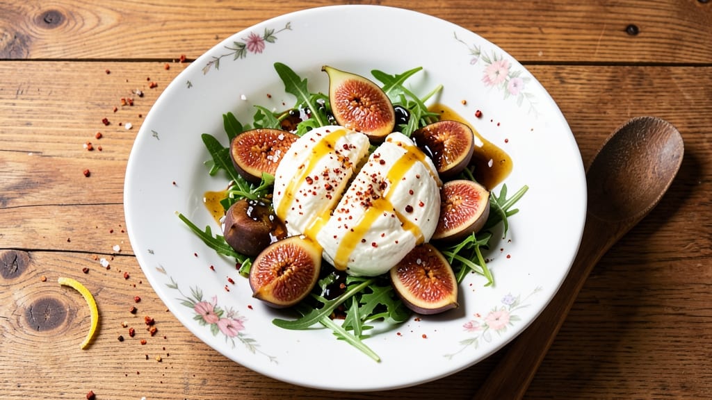 Burrata, Figs, and Salad Recipe: Sweet Ripeness Meets Creamy Luxury