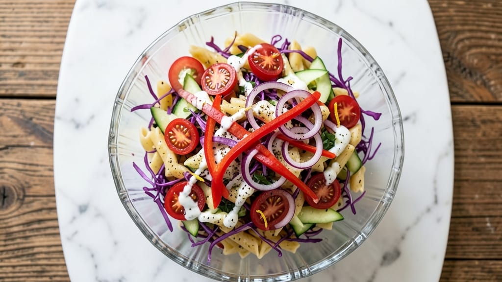 Baby Shower Pasta Salad Recipe: Festive Rainbow Colors and Crunchy Add-Ins