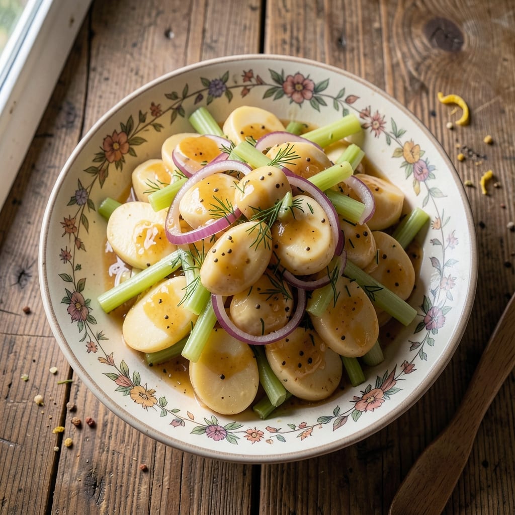 Amish German Potato Salad Recipe: Vinegar-Based Crunch With Mustard and Celery