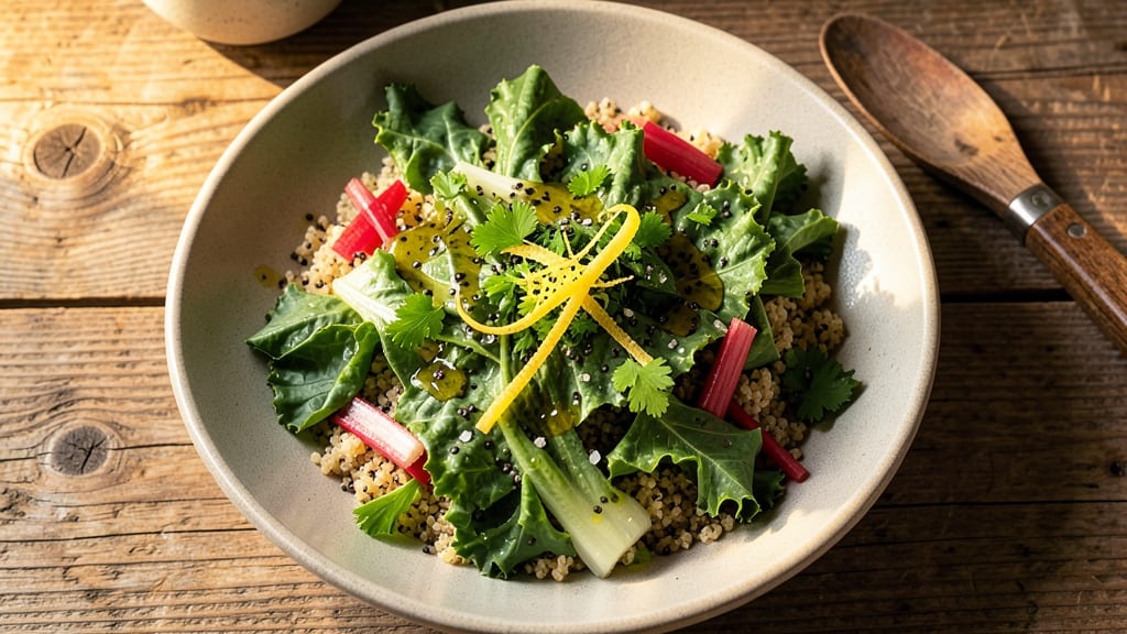 Burtons Superfood Salad Recipe: Crisp Celery Crowns with Creamy Herb Velout