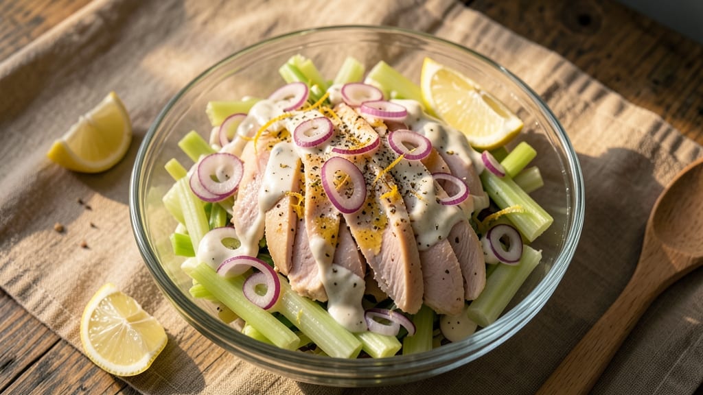 Chicken Salad Recipe With Vidalia Onion Dressing: Sweet Onion Creaminess Meets Crunchy Celery