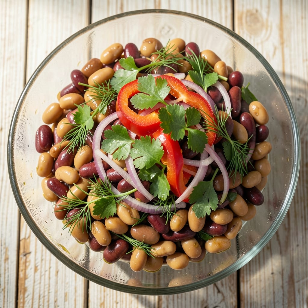 2 Bean Salad Recipe: Bold Herbed Crunch Without the Mayo