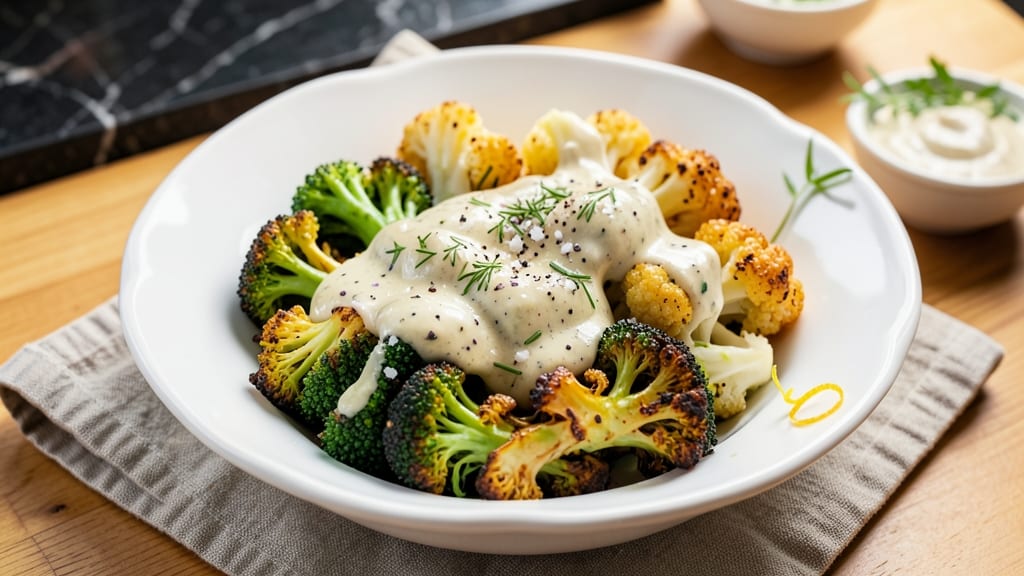 Broccoli Cauliflower Ranch Salad Recipe: Crunchy Veggie Bites in Creamy Dressing Bliss