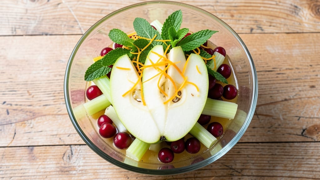 Apple Cranberry Fruit Salad Recipe: Cinnamon-Kissed Freshness With No-Wilt Celery