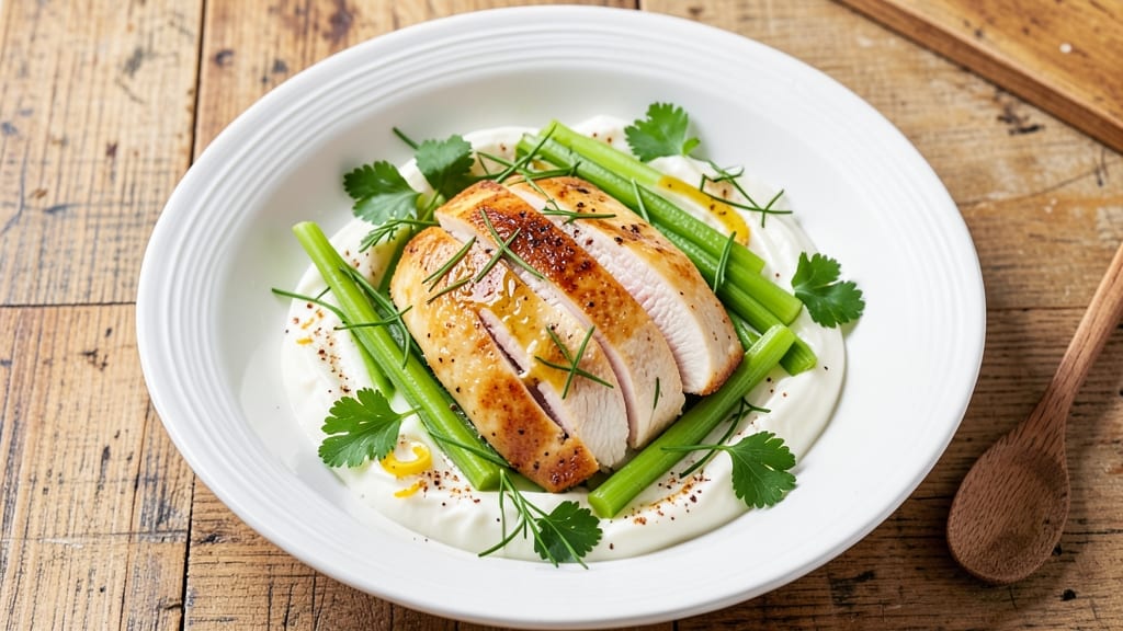 Atlanta Bread Company Chicken Salad Recipe: Crisp Celery Crowns and Herb-Anchovy Velout Bliss