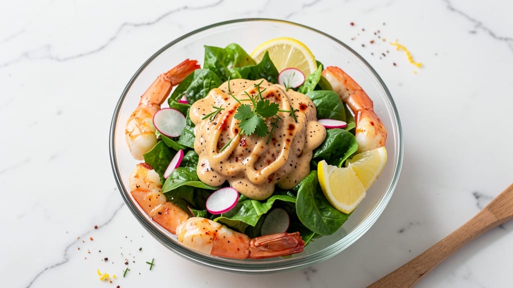 Bay Shrimp Louie Salad Recipe: Crisp Celery Crowns Over Creamy Anchovy-Parmesan Bliss