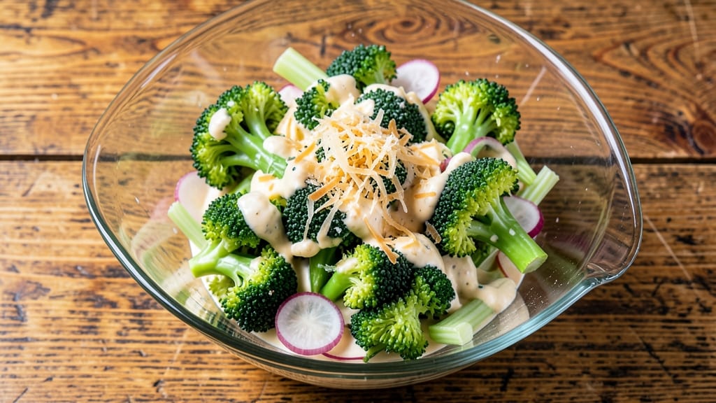 Briggs Broccoli Salad Recipe: Crisp Celery Crowns and Creamy Parmesan Magic