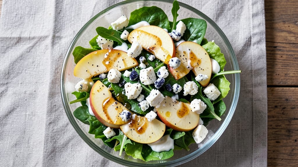 Apple And Cheese Salad Recipe: Crisp Apples and Tangy Goat Cheese Balance