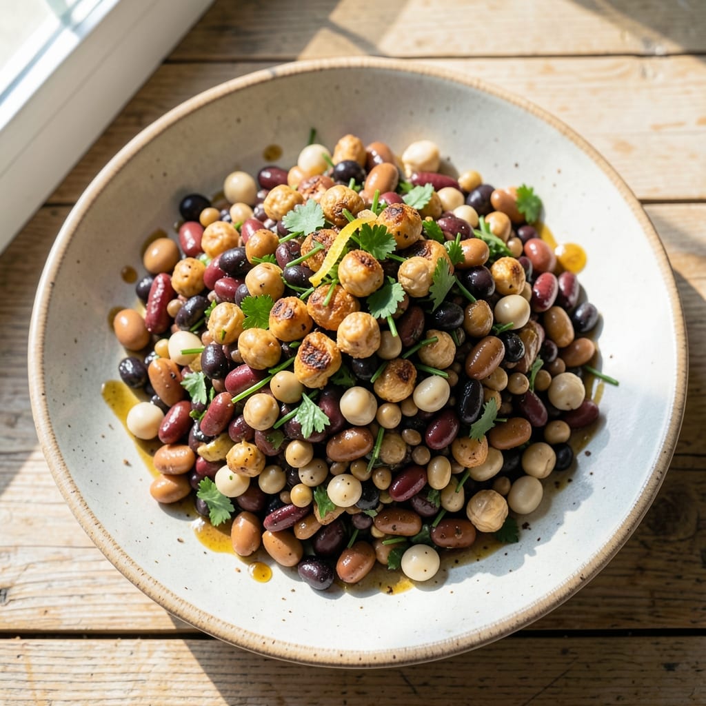 13 Bean Salad Recipe: Pantry Powerhouse With Crunchy Texture