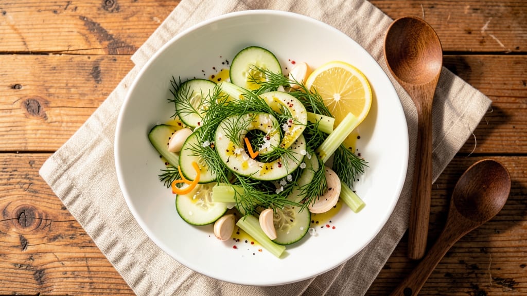 Café Max Cucumber Salad Recipe: Dill-Infused Coolness With No-Wilt Celery