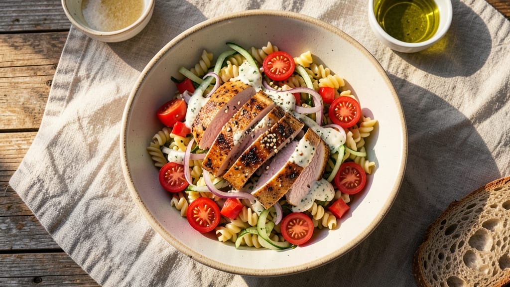 Bobby Flay's Pasta Salad Recipe: No-Cook Protein-Packed Twist